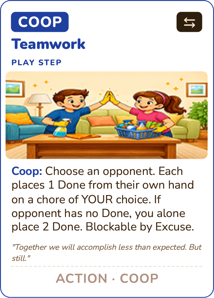 Teamwork — Action card