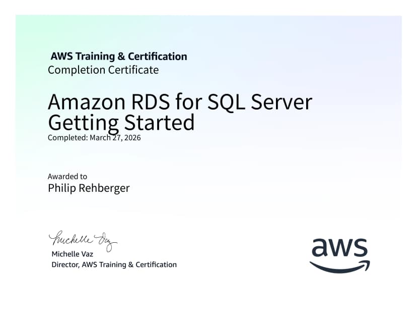 Amazon RDS for SQL Server Getting Started