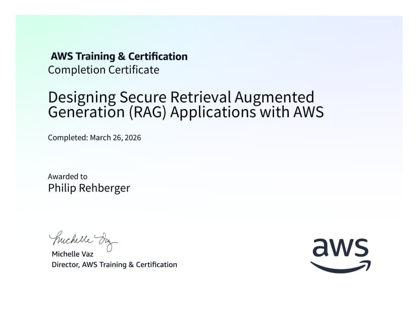 Designing Secure Retrieval Augmented Generation (RAG) Applications with AWS