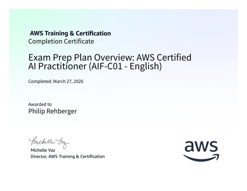 Exam Prep Plan Overview - AWS Certified AI Practitioner (AIF-C01 - English)