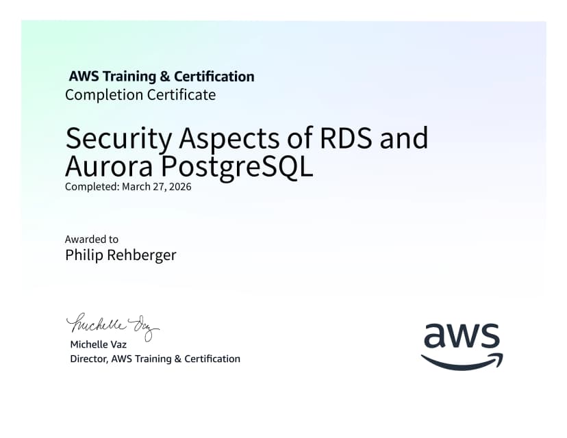 Security Aspects of RDS and Aurora PostgreSQL