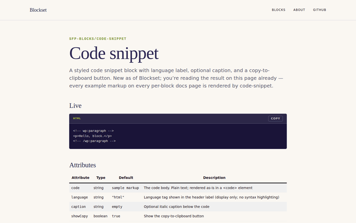 Blockset screenshot 3